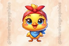 Hen|Printable Animal Sticker Product Image 2