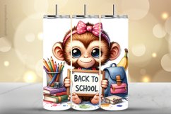 Monkey Tumbler Wrap| Tumbler Sublimation Wrap Product Image 1