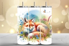 Fox Tumbler Wrap| Tumbler Sublimation Wrap Product Image 1