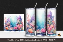 Happy Door Tumbler Wrap Sublimation Design 1 Product Image 1
