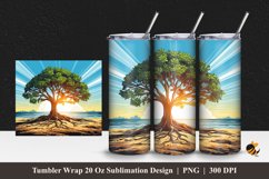 Mangrove Tumbler Wrap Sublimation Design 1 Product Image 1