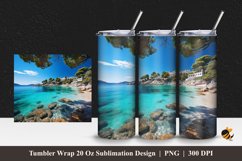 Amazing Sea Tumbler Wrap Sublimation Design 1 Product Image 1