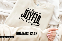 Be Joyful In Hope - Christian Sleeve T-Shirt Design Product Image 2