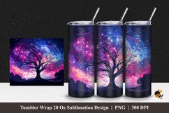 Dream Tree Tumbler Wrap Sublimation Design 1 Product Image 1