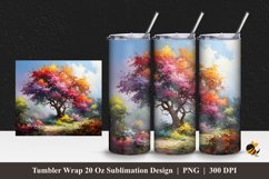 Wild Harmony Tumbler Wrap Sublimation Design 1 Product Image 1