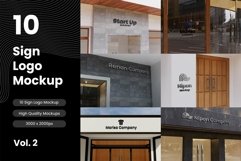 10-Signs-Logo-Mockup-VOL.2 Product Image 1