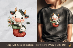 Cows And Socks DTF Sublimation Clipart Design 1 Product Image 1