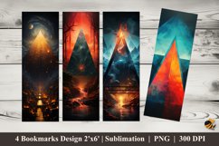 Triangle Bookmarks Sublimation Design Product Image 1