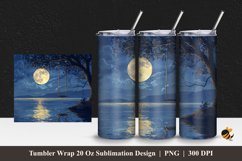 Swing And Lake Tumbler Wrap Sublimation Design 1 Product Image 1