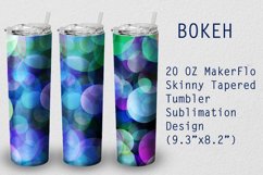 Tumbler Tapered 20 OZ Sublimation Bokeh Wrap Design Product Image 1