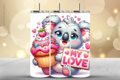 Koala Tumbler Wrap| Tumbler Sublimation Wrap Product Image 1