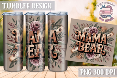 Mother&#039;s Day Tumbler WRAP Vintage Quote Flowers Sublimation Product Image 1