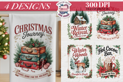 Christmas Vintage Quote Clipart PNG Sublimation 4 Design Product Image 1