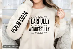 I Am Fearfully And - Christian Sleeve T-Shirt Design Product Image 2