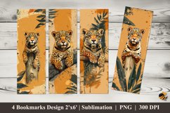 The Jaguar Bookmarks Sublimation Design Product Image 1