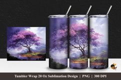Rain Storm Tumbler Wrap Sublimation Design 1 Product Image 1