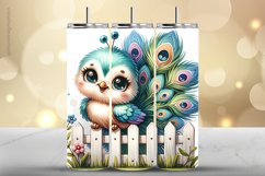 Peacock Tumbler Wrap| Tumbler Sublimation Wrap Product Image 1