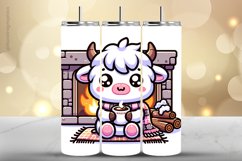 Highland Cow Tumbler Wrap| Tumbler Sublimation Wrap Product Image 1