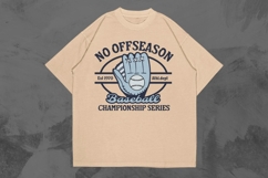 No Offseason Vintage Baseball T-shirt Design Product Image 1