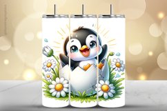 Penguin Tumbler Wrap| Tumbler Sublimation Wrap Product Image 1