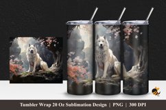 Lonely Dog Tumbler Wrap Sublimation Design 1 Product Image 1