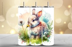 Rabbit Tumbler Wrap| Tumbler Sublimation Wrap Product Image 1