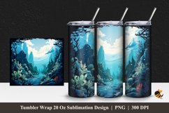 Under The Sea Tumbler Wrap Sublimation Design 1 Product Image 1