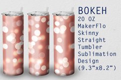 Tumbler Straight 20 OZ Sublimation Bokeh Wrap Design Product Image 1