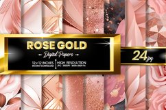 Rose Gold Digital Papers Bundle Product Image 1