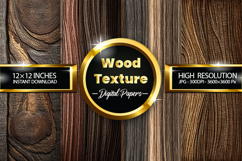 Wood Texture Woodgrain Texture Digital Papers - 04 Variation Product Image 1