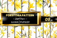 Forsythia Pattern Digital Papers Product Image 1