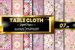 Table Cloth Digital Papers Bundle Product Image 1
