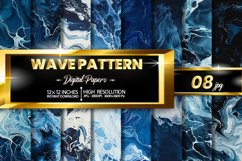Waves Digital Papers Bundle Product Image 1