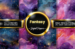 Fantasy Digital Papers - 04 Variations Product Image 1