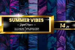 Summer Vibes Digital Papers Bundle Product Image 1