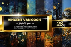 Vincent Van Gogh Digital Papers Bundle Product Image 1