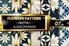 Flowers Pattern Digital Papers Product Image 1