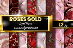 Rose Gold Digital Papers Bundle Product Image 1