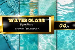 Water Glass Digital Papers - 04 Variations Product Image 1
