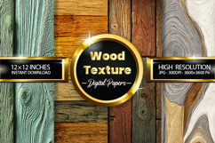 Wood Texture Woodgrain Texture Digital Papers - 04 Variation Product Image 1