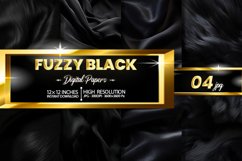 Fuzzy Black Digital Papers Product Image 1