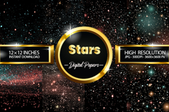 Stars Digital Papers - 04 Variations Product Image 1