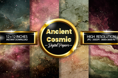 Ancient Cosmic Digital Papers - 04 Variations Product Image 1