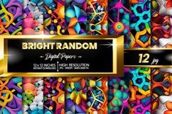 Bright Random Digital Papers Bundle Product Image 1