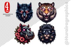Scary Animals Clipart - 04 Variation Product Image 1
