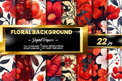 Floral Background Digital Papers Bundle Product Image 1