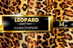Leopard Digital Papers Bundle Product Image 1