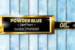 Powder Blue Digital Papers Bundle Product Image 1