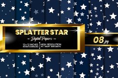 Splatter Stars Digital Papers Product Image 1