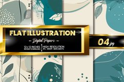 Flat Illustration Digital Papers Bundle Product Image 1